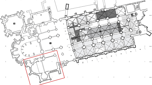 Plan du prieuré de Souvigny