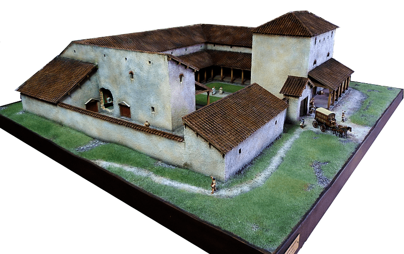 Diorama d'une villa Gallo-Romaine